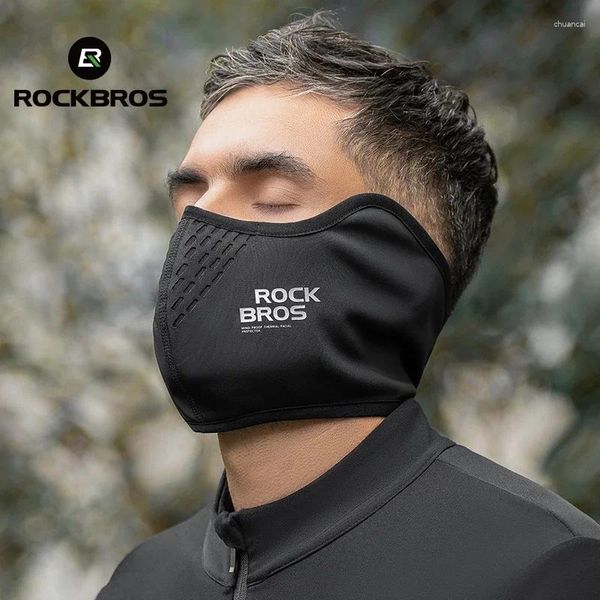 Bandanas ROCKBROS venta al por mayor máscara facial más cálida a prueba de viento motocicleta polar bufanda de deporte protección pasamontañas bicicleta gorra de ciclismo