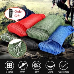 Bandana's Touwkoord 650 Parachute 102-Spec 650lb Polyester Kern 9-Strand Paracord/Parachute Voeten Paracord Kamperen Wandelen