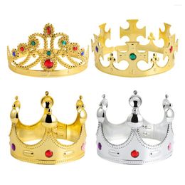 Bandanas Royal King Jeweled Tiara Costume Accessoire For Kids Birthday Wedding Party 4PCS