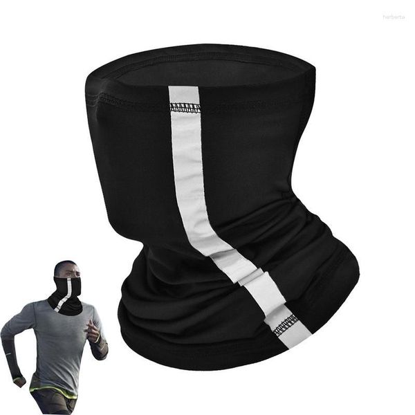 Bandanas Sécurité Réfléchissant Écharpe Tube Multi Couleurs Cou Couverture Visage Couvrant Cagoule Coupe-Vent Sans Couture Pour