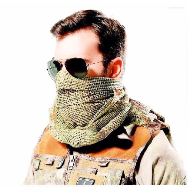 Bandanas Scarf Coton Camouflage militaire Sniper Tactical Sniper Veil Camping Camping Hunting Multi Put Randing Swarve