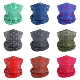 Bandanas naadloze paisley nekgater tube mannen vrouwen stofdichte ademende undercap headscarf fietsen hinkelende rode bandana zwarte balaclava