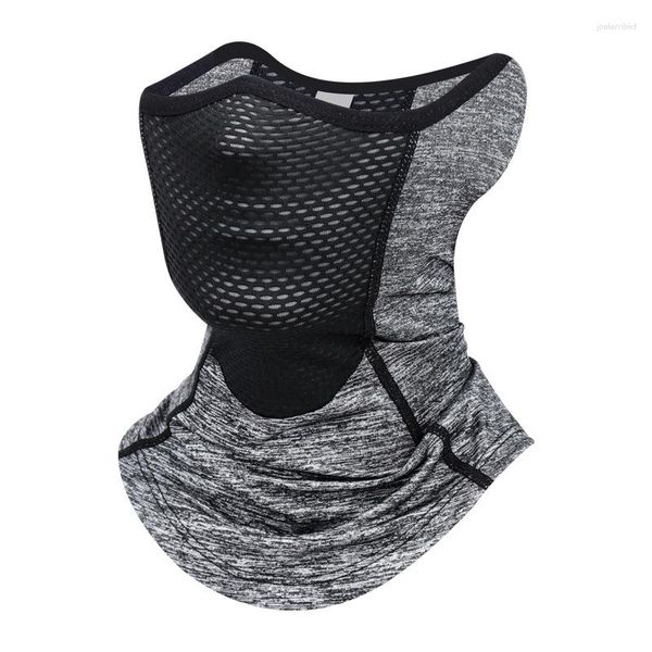 Bandanas Silk Sports Neck Gaiter Outdoor Dust Sunscreen Motorcycle Cycling Half Face Mask