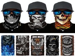 Bandanas Skull Joker Cycling Face Mask Men Magic Scarf Magic Bandana Bandana Motorcycle Tube Shield Balaclava Bandband Gaite5366024