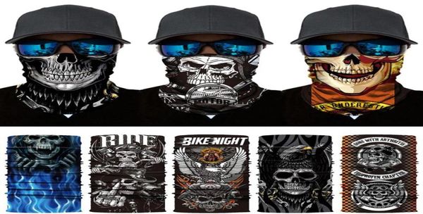 Bandanas Skull Joker Cycling Face Mask Men Magic Scarf Scarf sans couture Bandana Buffs Motorcycle Tube Bouclier Balaclava Bandband Couce GAITE1001622