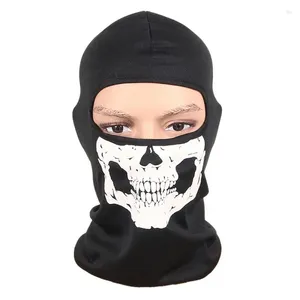 Bandanas Skull Print Bandana Balaclava Full Face Mask Scarf Buiten Vissen Hunting Hiking Cycling Neck Gaiter Cover Shield