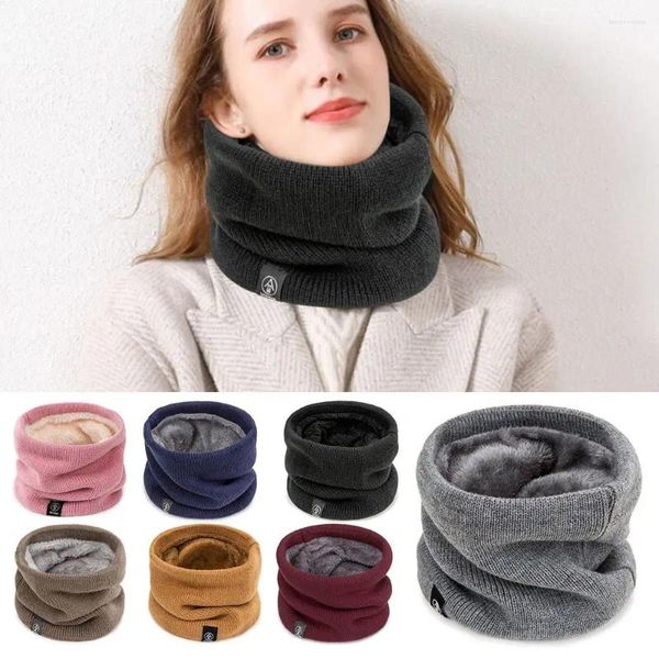 Bandanas couleur unie, écharpe d'hiver, Protection chaude du cou, écharpes épaisses plus chaudes