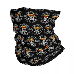 Bandana's Strohoed Crew Shanks Japanse Manga Gift Fan Poster Bandana Neck Gaiter UV-bescherming Gezichtssjaal Cover Hoofddeksels Buis Bivakmuts