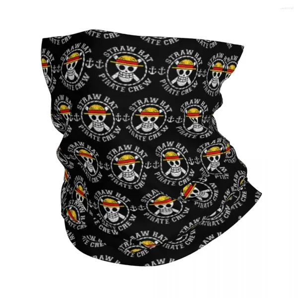 Bandanas Sombrero de Paja Crew Shanks Manga Japonesa Regalo Fan Poster Bandana Cuello Polaina Protección UV Cara Bufanda Cubierta Sombreros Tubo Pasamontañas