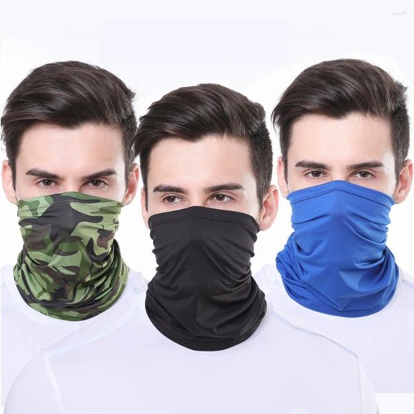 Bandanas Summer Face Face Face For Men Neck Gaiters Bufandas que cubren Balaclava Fishing Cycling Running Shitking Masks Bandana a prueba de viento