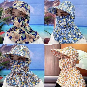 Bandanas Summer Sun Chatme Face et cou UV Protection de protection Couverture Valette d'oreille Femmes Chapeaux de la pêche extérieure Randonnée de randonnée