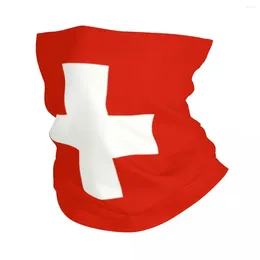 Bandanas drapeau suisse, guêtre de cou, Protection UV, écharpe faciale, couverture pour hommes et femmes, bandeau Tube, cagoule
