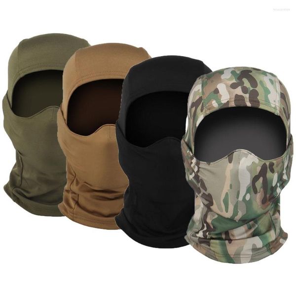 Pañuelos tácticos pasamontañas máscara de cara completa transpirable Paintball Wargames sombrero militar caza senderismo bicicleta ciclismo Bandana cuello polaina