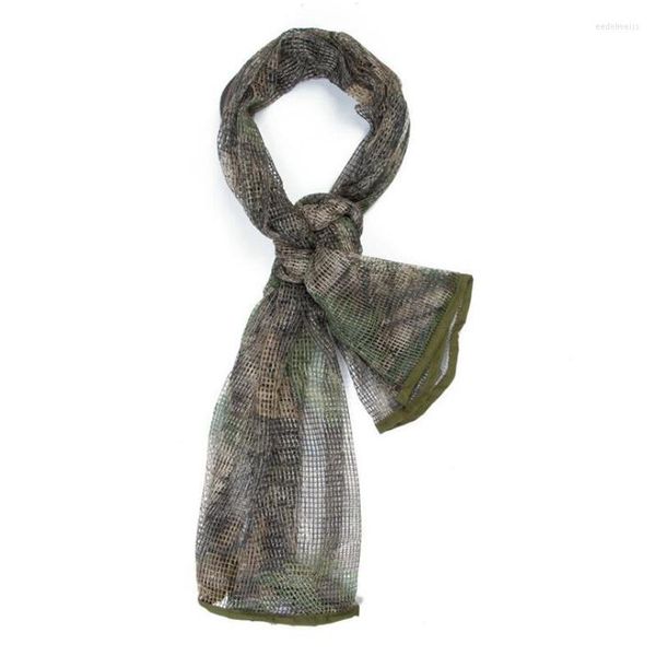 Bandanas Tactique Poisson Mesh Net Masque Foulard Voile Sniper Couverture Camo Camping Randonnée En Plein Air Cyclisme Militaire Chasse Foulard