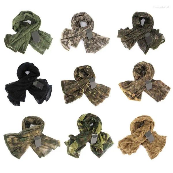 Bandanas Tactical Gear Sniper Face Scarf Mois de camo polyvale