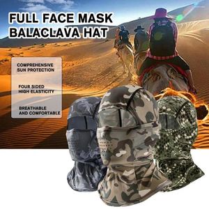 Bandanas Scarpe tactique Camo Blaclava Masque complet Masque Couverture de la tête de chasse Paintball Militball Béke Fishing Sun Cool Cycling Z0S7