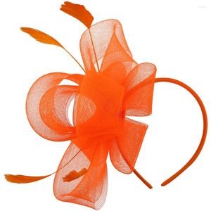 Bandanas Chapeau de fête de thé Chapeaux Fascinators pour femmes Pince à cheveux de mariée Casquette de réunion en nylon