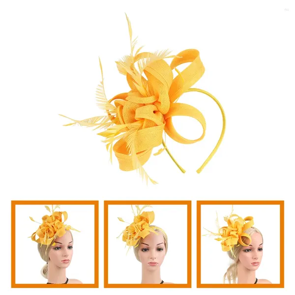 Bandanas Tea Party Hat Mariage Prom Bandband Clip Hair Clip Fascinator for Women