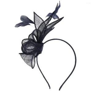 Bandanas avec fleurs, chapeau de fête, épingle à cheveux, chapeaux de mariage pour femmes, bandeau fascinateur artificiel
