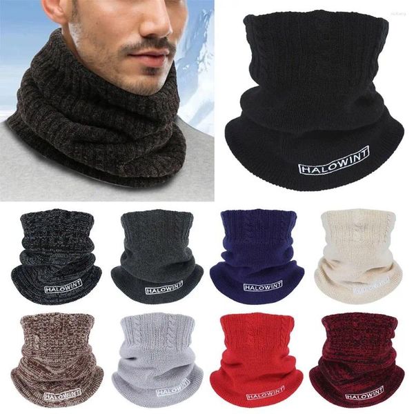 Bandanas épaississant Ski moto écharpe chaud cou couverture polaire tricoté écharpes automne hiver thermique plus chaud Snood Cowl Tube