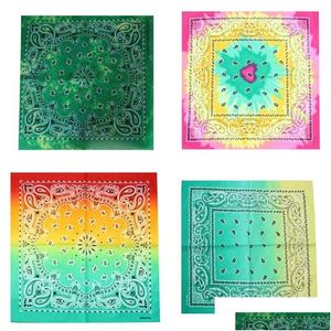 Bandanas Tie Dyed Neck Gaiter Amoeba Gradients Sun Flower Bandanna Man Foulards Magiques En Plein Air Cyclisme Serviette De Visage Hip Hop Bandanas 2 5Yb Dhv0Q