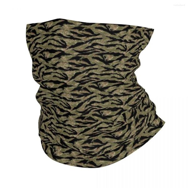 Bandanas de rayas de tigre para hombre y mujer, pañuelo de camuflaje, calentador de cuello, bufanda para senderismo y esquí, polaina, cubierta facial de camuflaje táctica del ejército