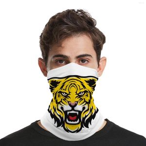 Bandanas Tigre Face Yellow King Bandana Design Art Head Mask Magic Ciclismo Pañuelo sin costuras Pañuelo a prueba de viento