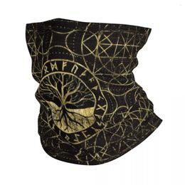 Bandana's Levensboom Yggdrasil en Runen Bandana Nekwarmer Mannen Vrouwen Winter Ski Wandelen Sjaal Gaiter Viking Norse Symbool Gezichtsbedekking