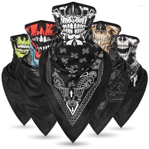 Bandana's Driehoekige Sjaal Schedel Ghost Bivakmuts Rijden Gezichtsmasker Cover Shield Neck Gaiter Outdoor Sport Bandana Mannen Vrouwen Warmer