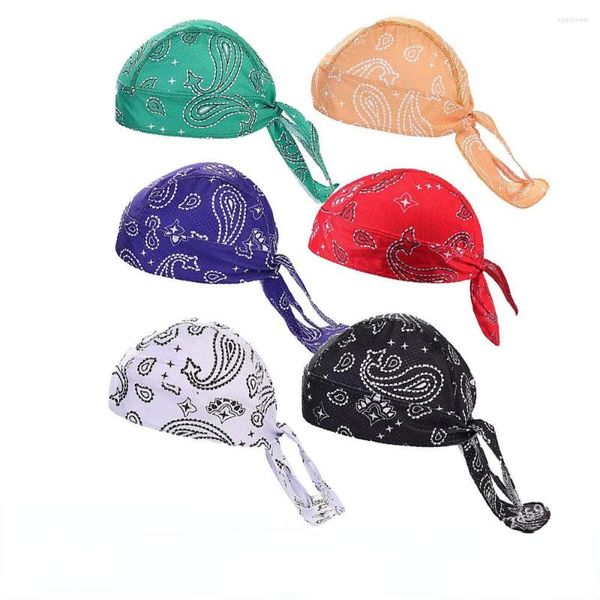 Bandanas unisexe adulte casquette Pirate chapeau Turban hommes Hip Hop sport respirant chapeaux extérieur imprimé crème solaire cyclisme Bandana