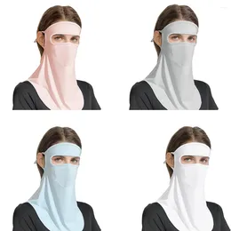 Bandanas Mascarilla facial unisex Bufanda deportiva de seda suave Ajustable Anti ultravioleta Cuerda elástica fina para la oreja para actividades al aire libre de verano