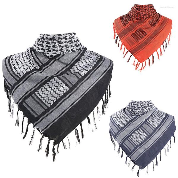 Bandanas unisexe militaire Keffiyeh Shemagh écharpe arabe désert hommes femmes coton léger coupe-vent randonnée cou couverture