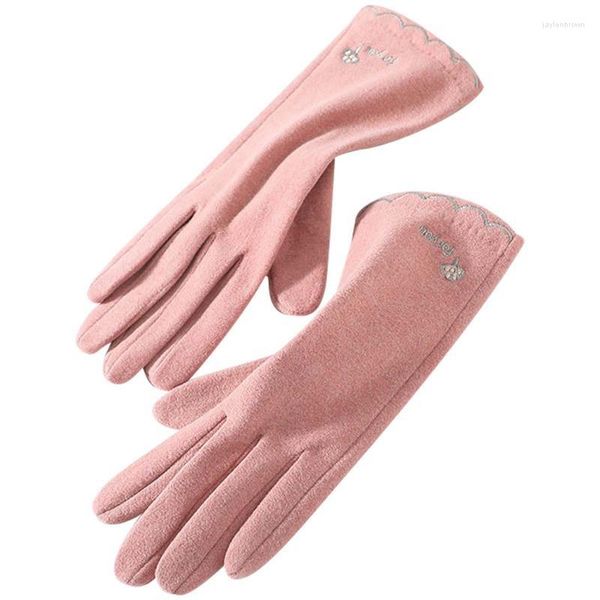 Pañuelos Guantes cálidos para pantallas táctiles Guante antideslizante con forro cómodo Pantalla táctil Congelador antideslizante para conducir