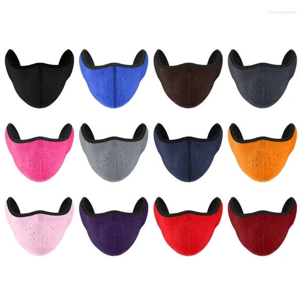 Bandanas coupe-vent en polaire, couvre-bouche, protection contre le froid, cache-oreilles, 57QC