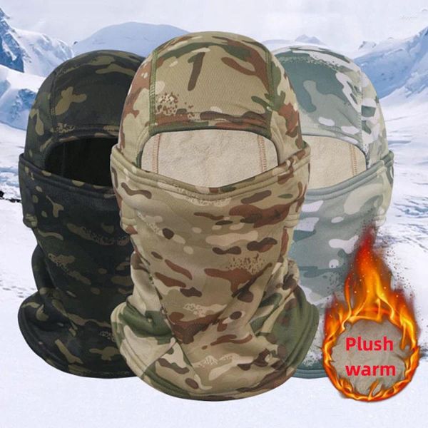 Bandanas Invierno Camuflaje Baraklava Mascarilla Completa Calor Y A Prueba De Viento Bicicleta Senderismo Esquí Bufanda Sombrero