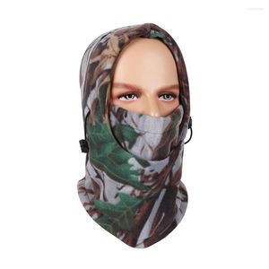 Bandanas casquette d'hiver pour hommes imprimé cagoule Camouflage cordon militaire printemps Bandana mâle polaire femmes coupe-vent masque facial