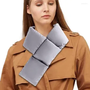 Bandanas Foulards croisés d'hiver Écharpe solide pour réchauffer thermique avec conception de poche Fête des mères Fête des pères