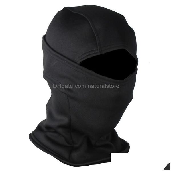 Bandanas hiver épais masque brossé protection tactique randonnée en plein air cyclisme chaud coupe-vent monotrou couvre-chef cam foulards drop del dhh2y