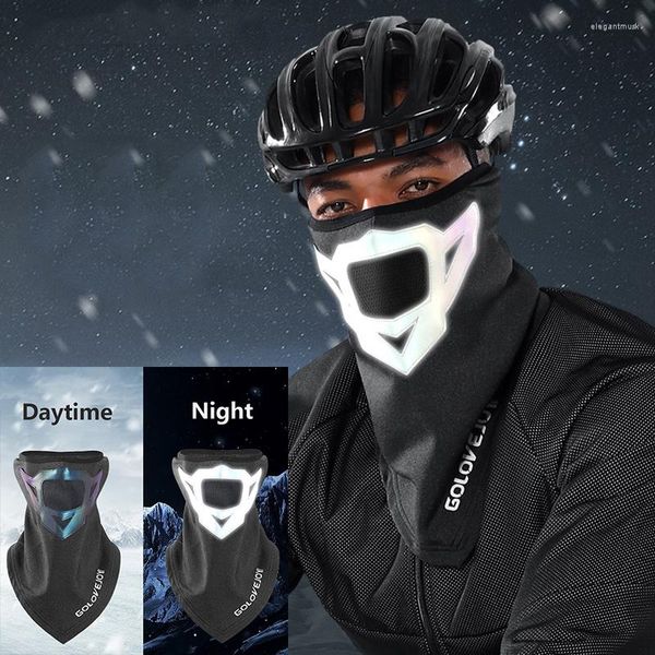 Bandanas hiver chaud coupe-vent imperméable écharpe nuit réfléchissant magique Bandana masque facial pêche randonnée escalade moto cyclisme