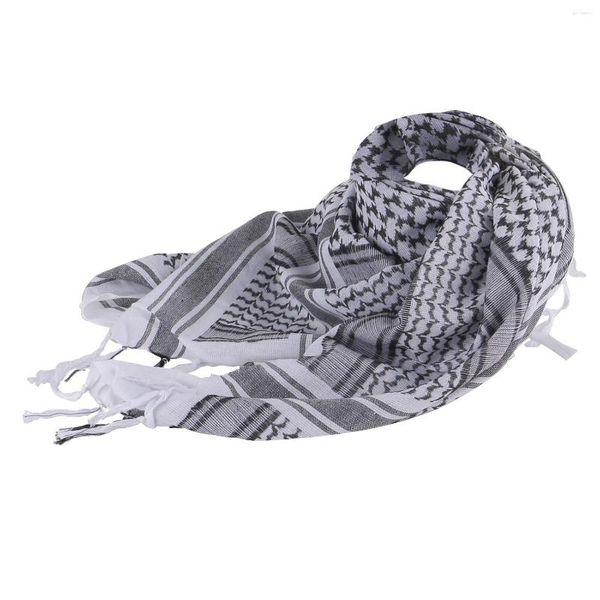 Bandanas femmes chasse arabe écharpe hommes mode léger coton printemps hiver Plaid coupe-vent tête garder au chaud