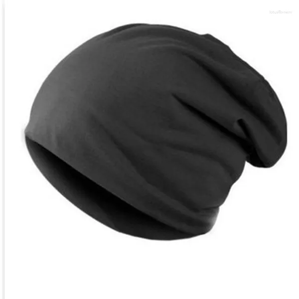 Bandanas femmes hommes unisexe tricoté casquette d'hiver décontracté bonnets couleur unie hip-hop Snap Bonnet bonnet chapeau