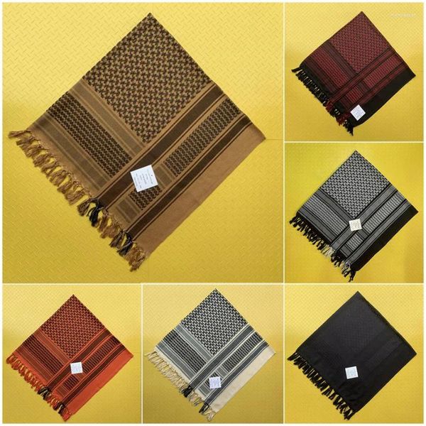 Bandanas femmes écharpe Bandana palestinien foulard col châle militaire tactique hommes Keffiyeh Palestine Shemagh cache-cou Shemag