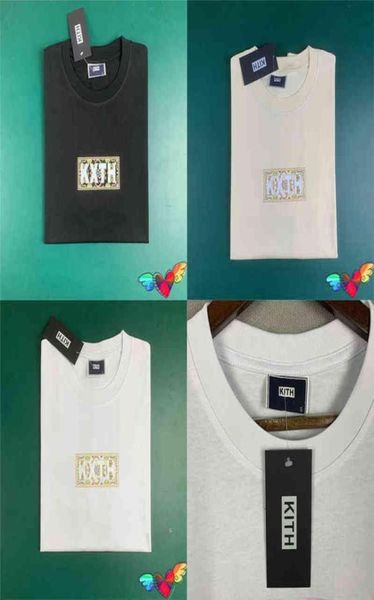 Bandanna Box Graphic Kith Tee 2022 Hommes Femmes 11 Qualité Classique t-shirt Hauts Amples Manches Courtes 6203713