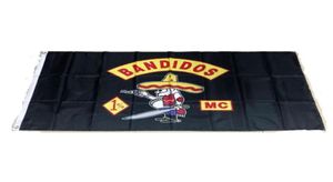 Bandidos MC 3x5ft Flags 100d Polyester Banners Indoor Outdoor Color vívido de alta calidad con dos arandelas de latón1130754