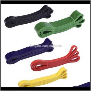 Bandes Équipements Fournitures Sports Extérieur Drop Delivery 2021 Corde de traction Exercice Force Musculation Fitness Yoga Corde en caoutchouc Poitrine D