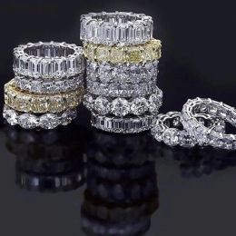 Bands Luxury Wedding Band Eternity Ring For Women Big Gift For Ladies Love Wholesale Lots Bijoux en vrac R5578