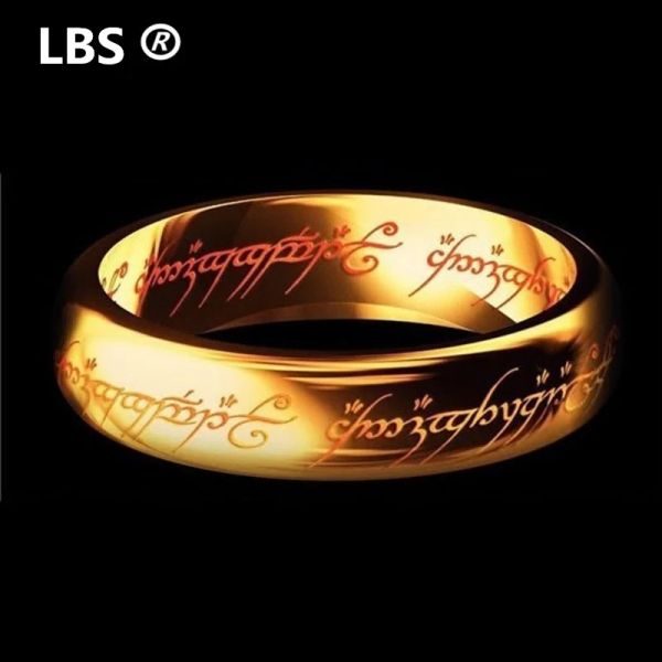 Groupes midi ring tungsten un anneau de puissance d'or le film de ring lvers femmes et hommes bijoux de mode en gros de drop navire