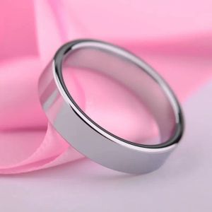 Bands nieuwe collectie hooggepolijst wolfraam trouwring ringen platte top voor man en vrouw maat 413 gratis verzending