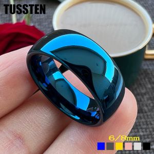 Bandes Tusten 6/8 mm Tungsten Carbide Ring Men Women Wedding Band Domed Finish Finish Fit confortable et livraison gratuite