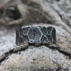 Banden Viking Githic Style Roestvrij staal Celtics Knoop Ring Men Noordse Trinity Wedding Rings Dames Band Juwelier Briendje Gift